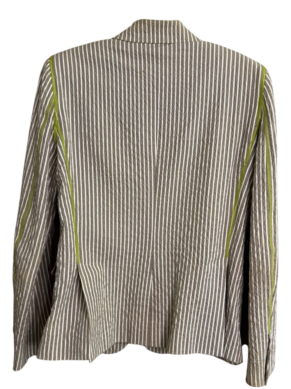 Moschino Vintage Cheap and Chic Striped Blazer Jacket in Beige - Picture 6 of 10